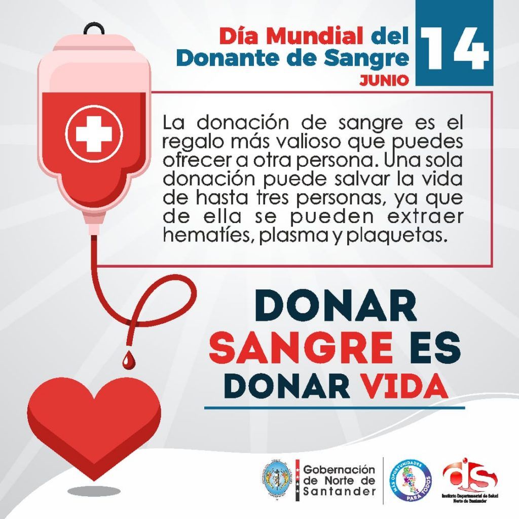 Campaña Día Mundial Donante de Sangre – Instituto Departamental de Salud