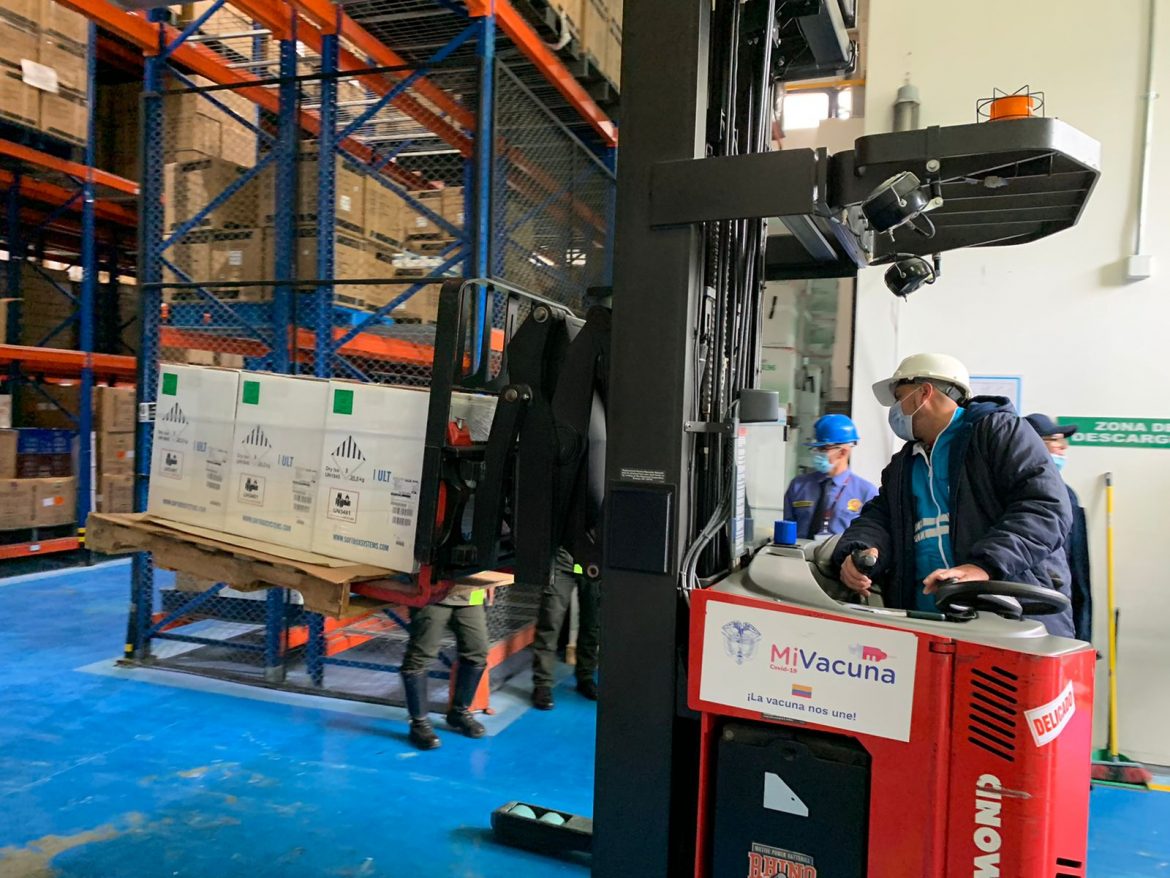 Colombia recibió 372.060 dosis del laboratorio Pfizer